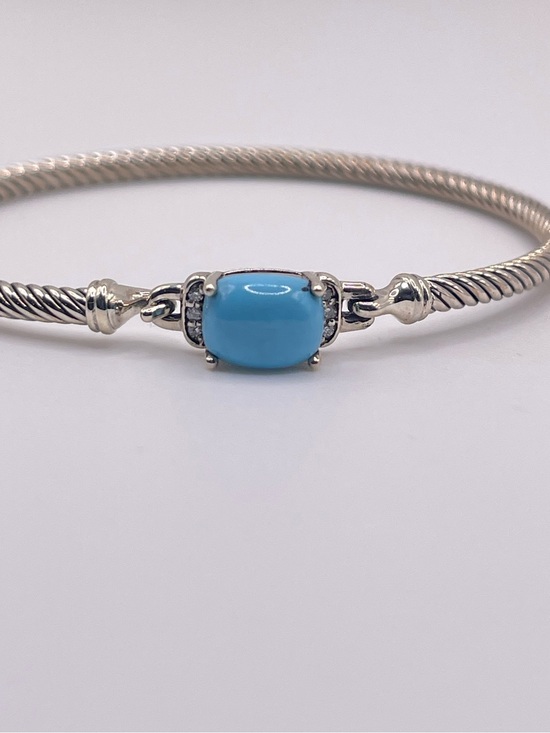 David Yurman Jewelry - David Yurman Turquoise Chatelaine Bracelet with Diamonds